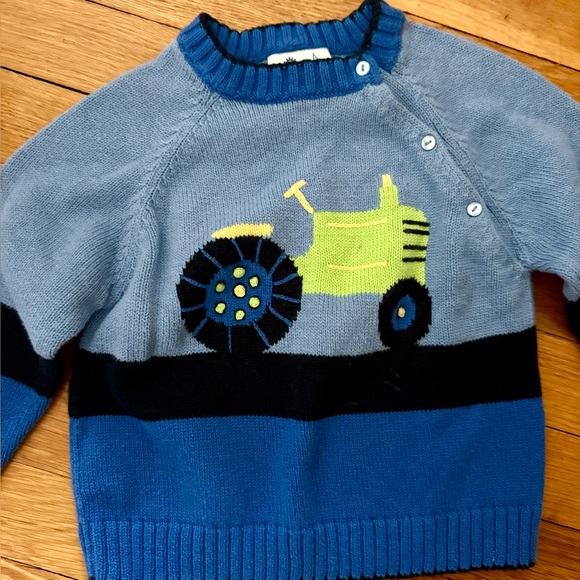 Florence Eiseman Boys’ 2T Tractor Crewneck Cotton Sweater - Picture 5 of 8